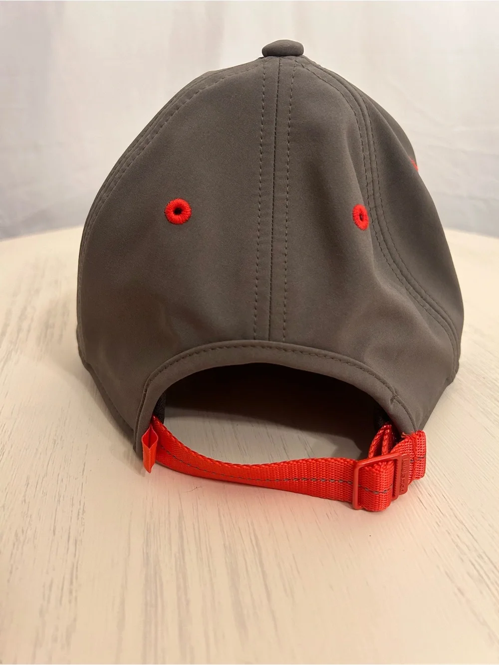 lululemon athletica Gray Cap with Red Eyelets